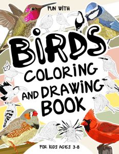 birds coloring book cover