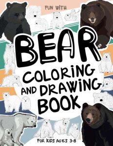 bear coloring book cover