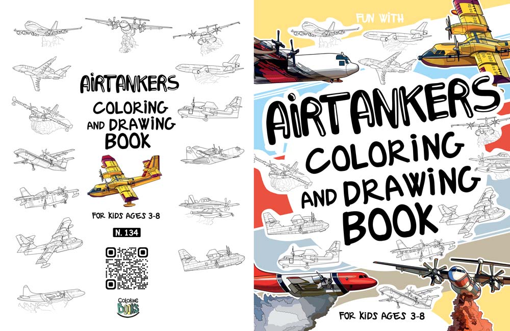airtankers firefighting aircrafts coloring book