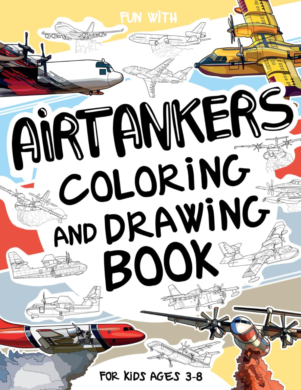 firefighting aircrafts coloring book