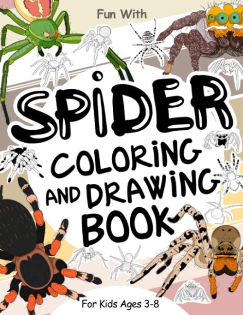 spider coloring book cover